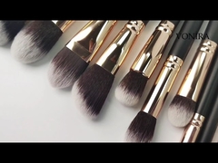 Synthetic Hair Makeup Brushes 27Pcs With Forest Wood Handle