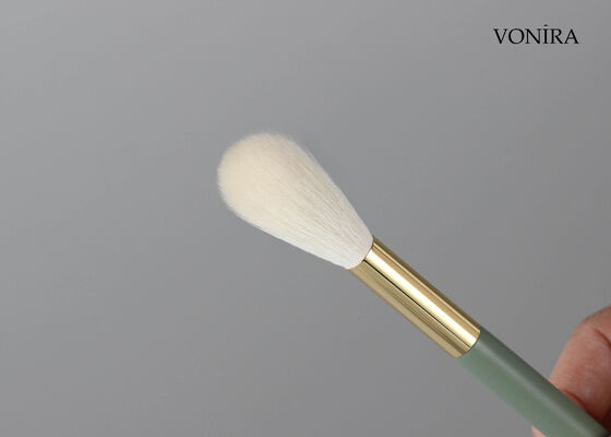 ভোনীরা কাস্টম হোলসেলস ন্যাচারাল হোয়াইট গোট হেয়ার মেকআপ লং ব্লেন্ডিং পাউডার ব্রাশ উইথ প্রাইভেট লেবেল সার্ভিস
