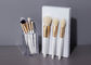 Vonira White Pearl 8pcs Synthetic Fiber Mass Level Makeup Brushes